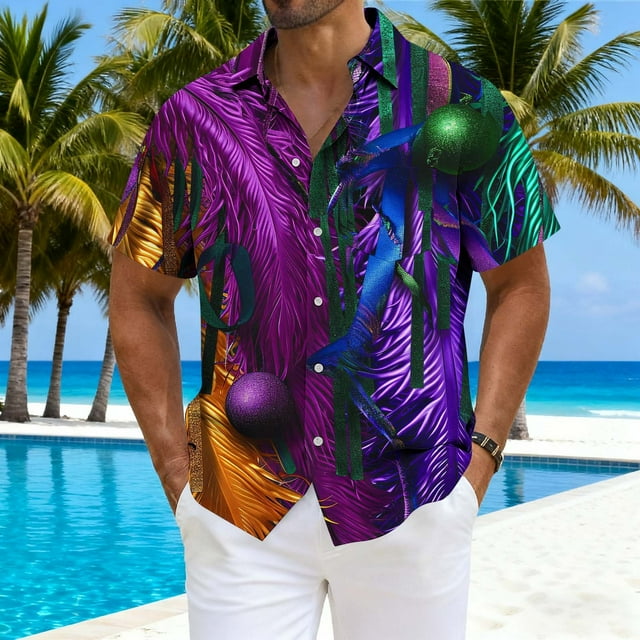 Ceisia Men's Fashion Casual Button Down Turndown Collar Daily Versatile Shirt Gift