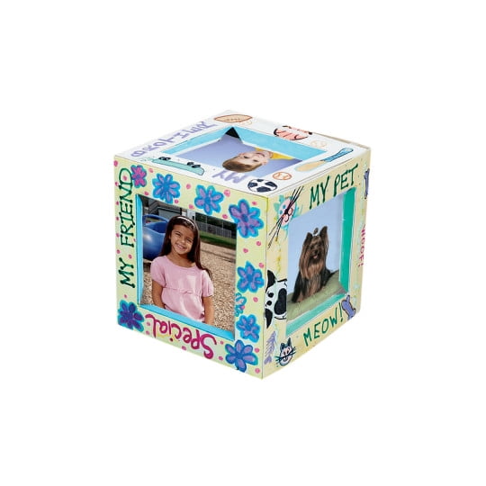 (Price/24 /Pack)S&S Worldwide 3-D Cube Frame Craft Kit