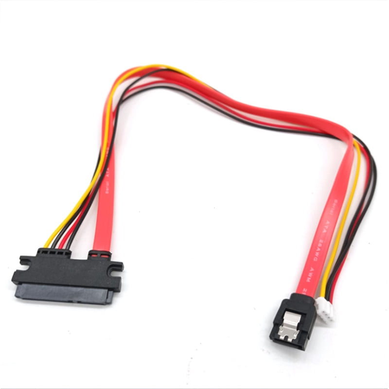 Hard Drive Power Supply Integrated Cable Small 4Pin Female & SATA 3.0 Male to 22Pin(7+15Pin) Data Power Cable - Walmart.com