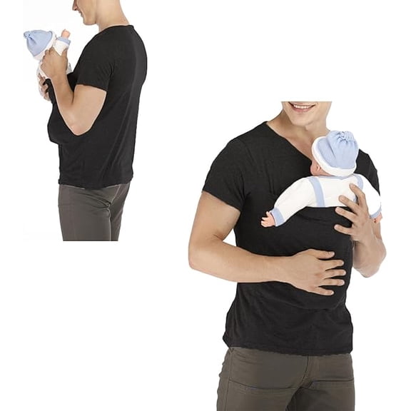 Men T Shirts Mens Kangaroo Carrier Shirt, Dad Shirt Carrier Kangaroo Shirt for Dad  V Neck Short Sleeve Kangaroo T Shirt