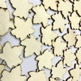 thumbnail image 3 of Coofit 100PCS Wood Slice Decorative DIY Maple Leaf Shape Wood Craft Wood Embellishment, 3 of 6