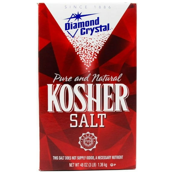 Diamond Crystal Kosher Salt, 3-Pounds (Pack of 6)