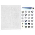 thumbnail image 3 of Number Coloring Painting Beginner HandPainted Linen Cloth DIY Acrylic Drawing Supplies, 3 of 5