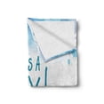 thumbnail image 2 of Gender Reveal Soft Flannel Fleece Throw Blanket, Blue Tones Paint Drops Its a Boy Typography Happy Watercolor Illustration, Cozy Plush for Indoor and Outdoor Use, 70" x 90", Multicolor, by Ambesonne, 2 of 6