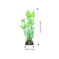 thumbnail image 3 of OULII 20Set Decorative Fish Breeding Grass Green Fake Plants for Fish Tank Accessories, 3 of 5