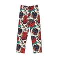 thumbnail image 6 of Uemuo Chicken Pattern Men's Wide Leg Palazzo Lounge Pants with Pockets Light Weight Loose Comfy Casual Pajama Pants-X-Large, 6 of 9
