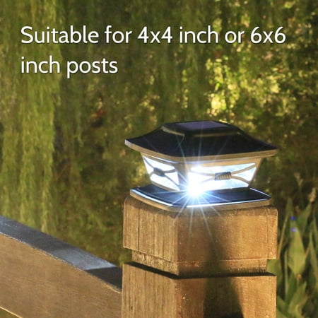deck poteau ip44 patio solaires solaire extrieures rsistantes lumires chapeau