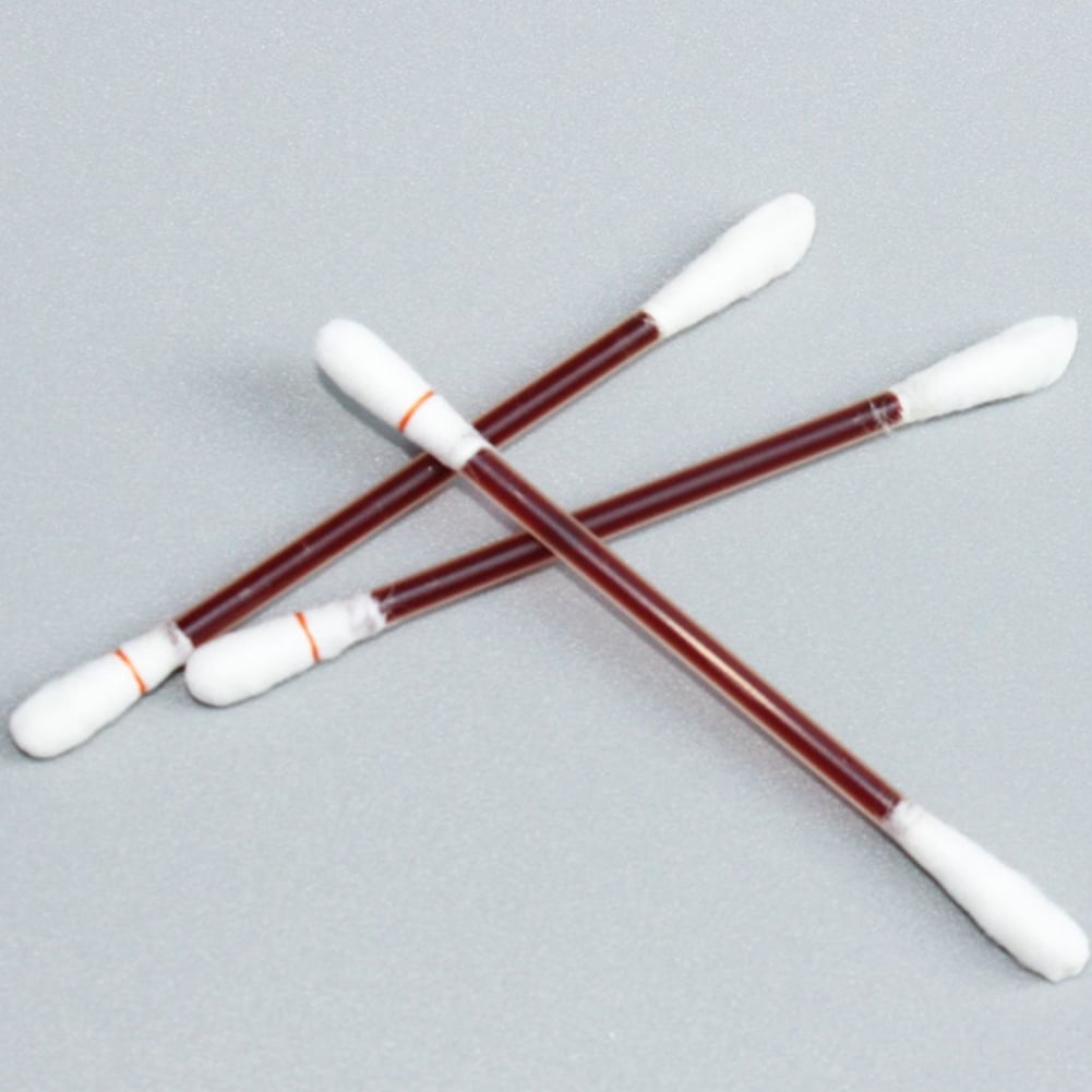Yocowu 50/100pcs Disposable Cotton Sticks First Aid Kit Medical Iodine Disinfected Swab