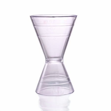 BarConic® Jiggers, Plastic With Measuring Lines, Clear