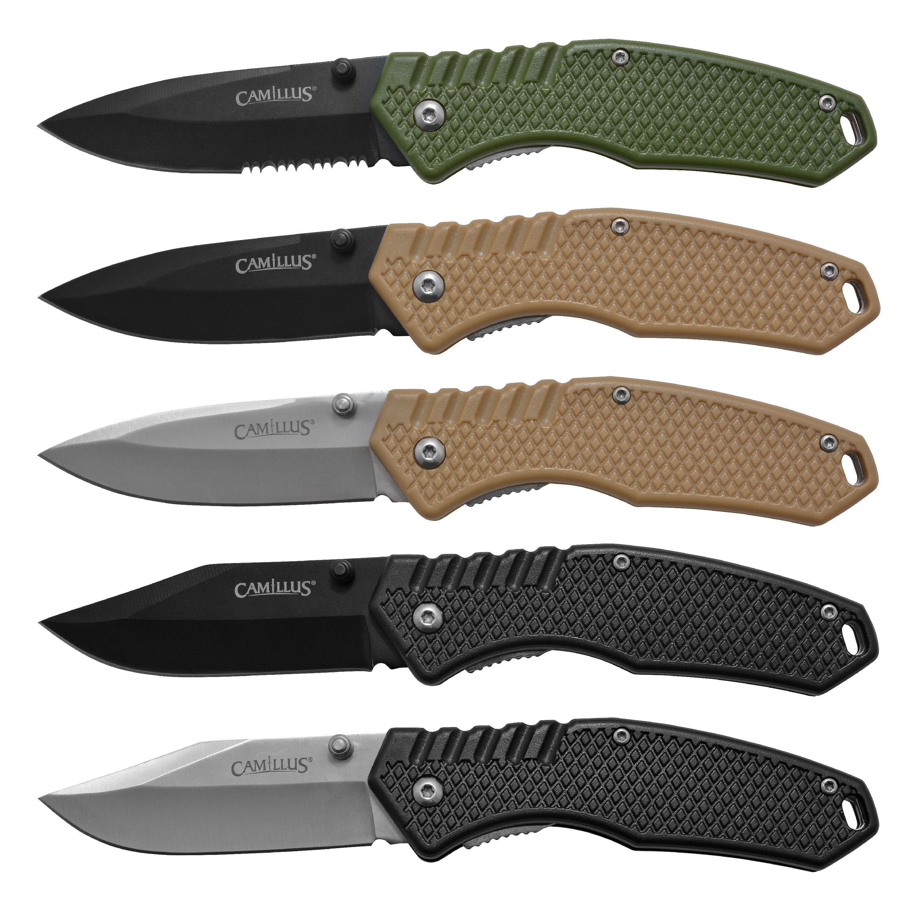 Camillus 5 Pack Stainless Steel Folding Clip Knives #20268 for sale online 