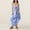 Blue, variant on Odbmxy Women's Maxi Dress Halter Sleeveless Cocktail Women's Dresses Ruffles Fancy Loose Tunic White Party Solid Color Dress