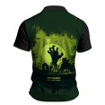 thumbnail image 7 of IAJDKMEK Halloween Men's Polo Short Sleeve Shirt - Button-Down Collar Knit Shirt, Breathable Summer Shirt for Daily Wear, Party, Golf Shirt & Halloween Costume,Dark Green 3XL, 7 of 7