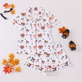 thumbnail image 3 of Womens Pajama Sets 2 Piece Lounge Set Short Sleeve Button Down Sleepwear Soft Pj Sets Loose Sleepwear, 3 of 4