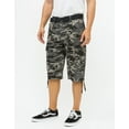 thumbnail image 5 of Ring of Fire Men's Belted 9" and 13" Inseam Twill Cargo Shorts Size 30 to 38 Black Camo-13" Size 32, 5 of 6