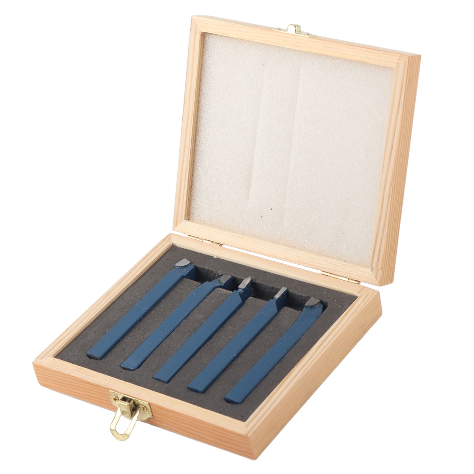 Outil de Rainurage, 45 Outil de Tournage en Acier, Soudure Basculée Forte Résistance à l'Usure 5pcs Pièces de Machine-Outil pour Tours Automatiques Semi-Automatiques 8x8mm, 10x10mm, 12x12mm, 16x16mm