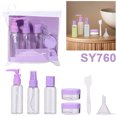 thumbnail image 3 of Dispensador Botellas Vacías Contenedor Cosméticos 5 Uds. Recargable para Artículos Tocador, 3 of 9
