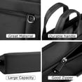 thumbnail image 4 of Black Oxford Handle Document Bag with Zipper Briefcase for Men File Tote Bag for Carrying Paper Files (Horizontal), 4 of 6