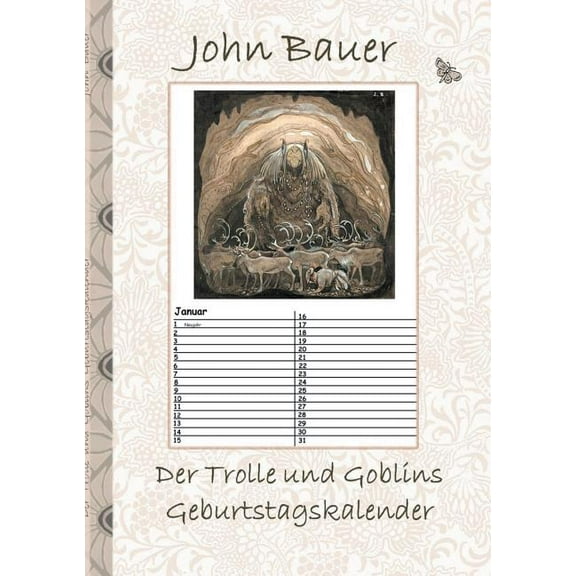 Der Trolle und Goblins Geburtstagskalender: Fantasy, Fee, Märchen, Saga, Sage, nordisch, Elfen, verzaubert, Zauber, Meer, (Paperback)