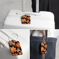 thumbnail image 6 of Square PU Leather Luggage Tags, 2 Pack, with Privacy Cover and Stainless Steel Ring - Suitable for Travel, Backpack, Handbag - Bag Tags, Handbag Tags Thanksgiving Leaves, 6 of 7