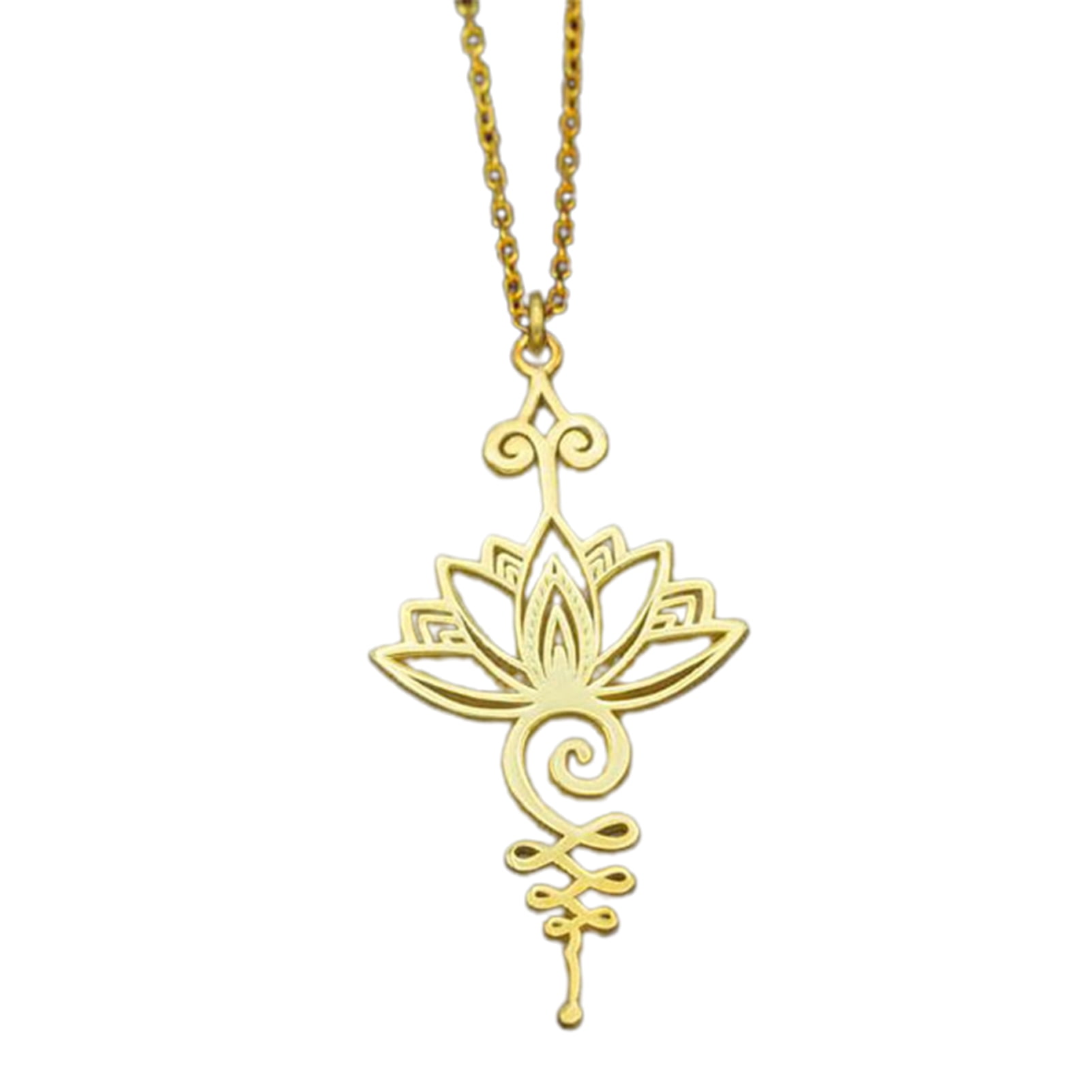 Cat Pendant Necklace Jewelry for Women Kids Gifts Included Free Charm Chain Elegant Lotus 