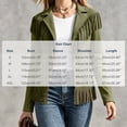 thumbnail image 3 of Miqool Womens Faux Suede Fringe Jacket Casual Long Sleeve Lapel Collar Button Down Jacket Vintage Cowgirl Style Western Coat, 3 of 6
