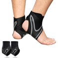 thumbnail image 1 of wonima44 Unisex Ankle Brace Support Compression Sleeve with Adjustable Straps Protection Foot Elastic Bandage Plantar Fasciitis Pain Relief Foot Wrap for Fitness Gym Running Sports (S), 1 of 1