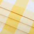 thumbnail image 5 of 3 Pc Cotton Classic Country Farmhouse Kitchen Window Curtain -Yellow & White Buffalo Check Tier & Valance Set, 54" x 18" / 27" x 36", 5 of 6