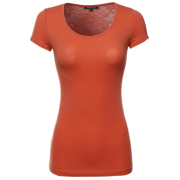 FashionOutfit Women's All Laced Back Basic Tee