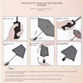 thumbnail image 2 of Ten-bone full-automatic sunny umbrella umbrell black rubber sunscreen three folding umbrella gift Sun, 2 of 3