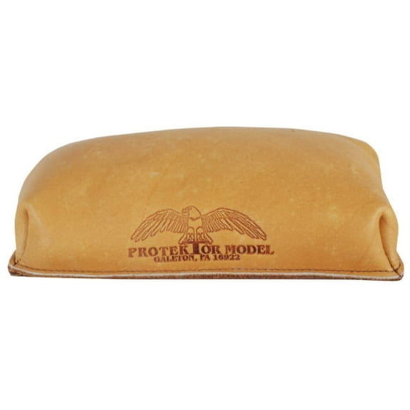 Protektor Brick Rifle Front Shooting Rest Bag Leather Tan Filled