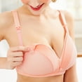 thumbnail image 3 of Wuffmeow Women Maternity Nursing Bra Cotton Wire-Free Open Breast Active Bras, 3 of 5