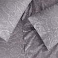thumbnail image 2 of Coton Riche 600 Fil Compter Italien Paisley Feuille Ensemble Californie Très Grand-Gris Foncé, 2 of 5