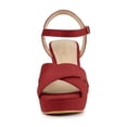 thumbnail image 2 of BLISSFUL STEP Women's Strap Platform Chunky Heel Slingback Sandals, 2 of 8