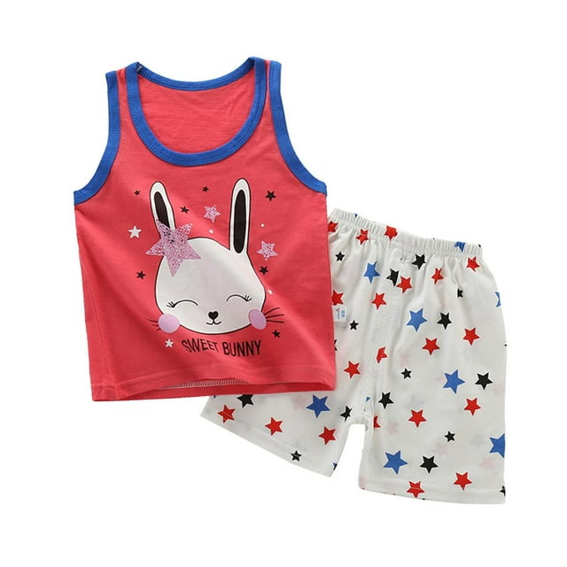 Ropa para niños Conjuntos cortos para niños Trajes de Camiseta y pantalones cortos 1-5 Estilo1 80-90cm Hugo Tops Conjuntos de pantalones de camiseta