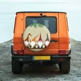 thumbnail image 4 of Haiem Spare Tire Cover , Wheel Cover with Christmas Card With Gnomes printed, Camper Spare Tire Cover Fit for Jeep Wrangler Rv SUV Truck Travel Trailer-16 inch, 4 of 9