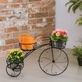 thumbnail image 2 of Topbuy Tricycle Metal Plant Stand Flower Pot Cart Holder Ideal for Home Garden Patio, 2 of 6