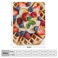 thumbnail image 4 of Nawypu  Waffle Blanket Funny Extra Large Soft Flannel Fruit Cookie Blankets for Adults Family Friends Couch Bed Sofa Travel, 4 of 6