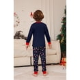 thumbnail image 4 of Family Christmas Pajamas, Syphoria 1PC Pajamas Set Long Sleeve Top and Pant Matching Family Christmas Pajamas Set, 4 of 6