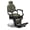 Green, variant on Jaxpety Vintage Barber Chair Heavy Duty Metal Frame All Purpose Hydraulic Recline Styling Chair, Beauty Salon Spa Styling Equipment