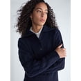 thumbnail image 4 of Free Assembly Women's and Women's Plus Bib Collar Sweater, Midweight, Sizes XS-4X, 4 of 6