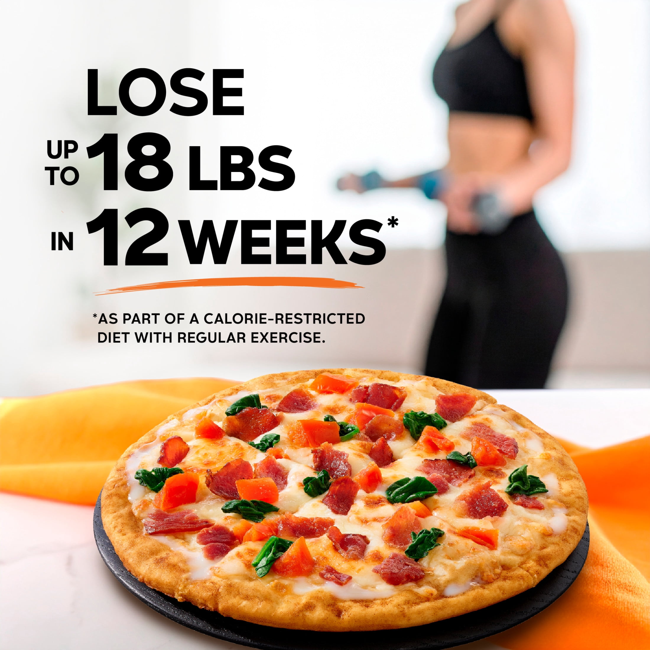 Lean Cuisine Frozen Bacon Spinach Alfredo Personal Pizza with No Tree Nuts or Fish Allergens, 5.75 oz