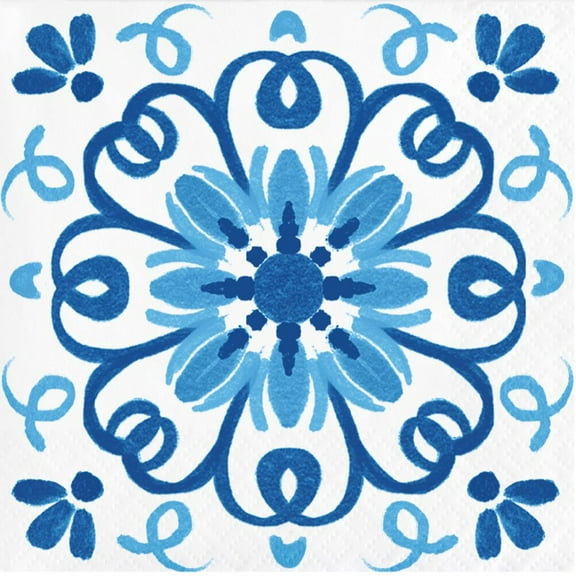 Blue Willow Paper Beverage Napkins 16 Per Pack