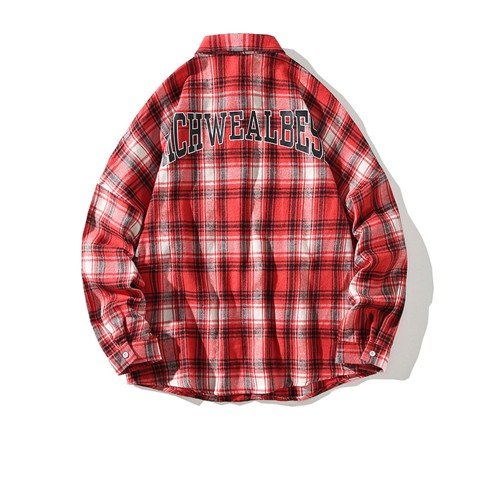 Thanksgiving Day Clearance Juebong Men's Fashion Casual Plaid