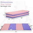 thumbnail image 7 of XF XINFENG Gymnastics Mat for Home, 6'x4'x2" Thick Portable Tumbling Mat Folding Exercise Gym Mat with Carrying Handle, CM, 7 of 7