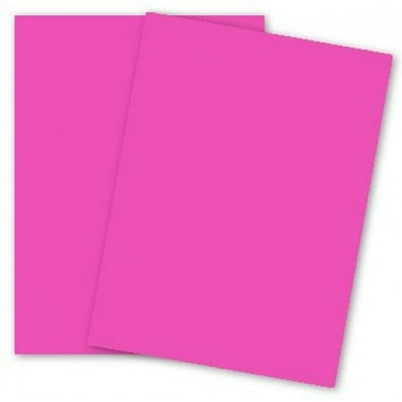 mohawk britehue ultra fuchsia 8 5 x 11 card stock paper 65lb