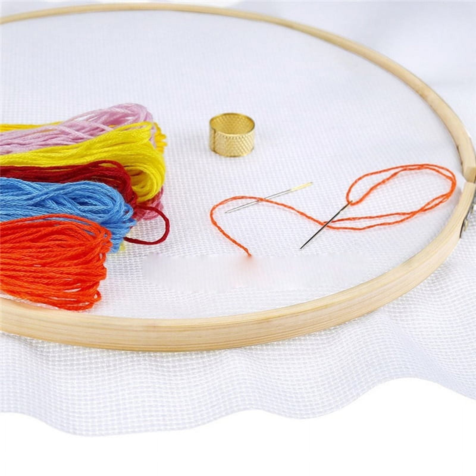 Bamboo Embroidery Hoop - Cross Stitch Frame, 6 Inch (15cm) Size, For Sewing & Display - View #6