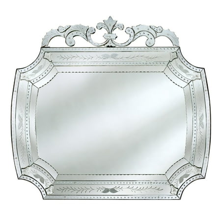 Camela Venetian Black Large Wall Mirror - 60W x 55H in.