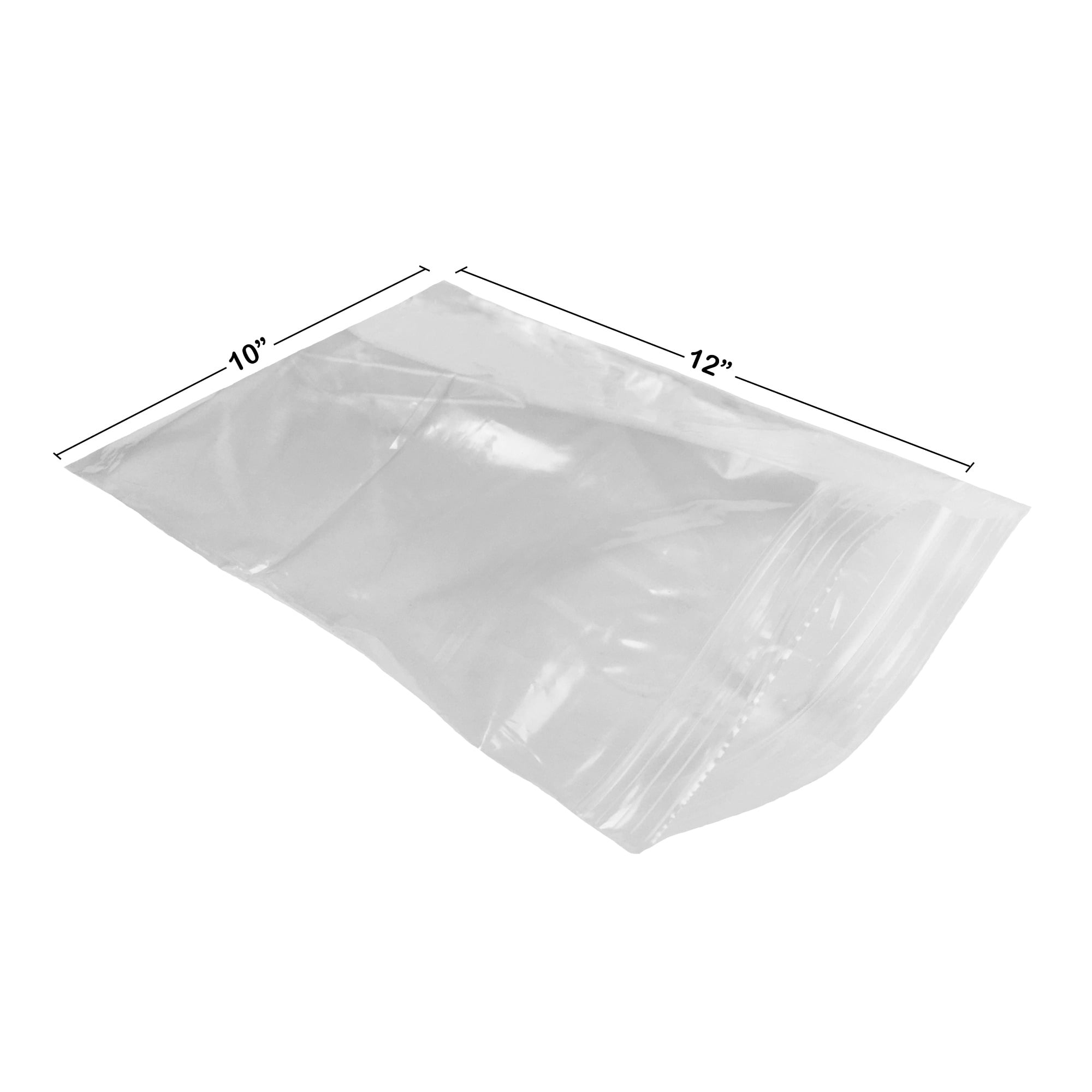 100x Clear Grip Press Seal Resealable Poly Zip Lock Plastic Bags 4x6 To 40x60cm 