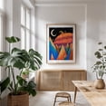 thumbnail image 5 of The great pumpkin - Illustration Psychedelic Halloween Surrealism Geometric Night Sky Whimsical Moon Oak Framed Wall Art Print 24 x 36 inches, 5 of 15