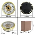 thumbnail image 4 of DIY 70MM Quartz Horloge Insert Mouvement Chiffres Arabes Pièces de Rechange Or, 4 of 11